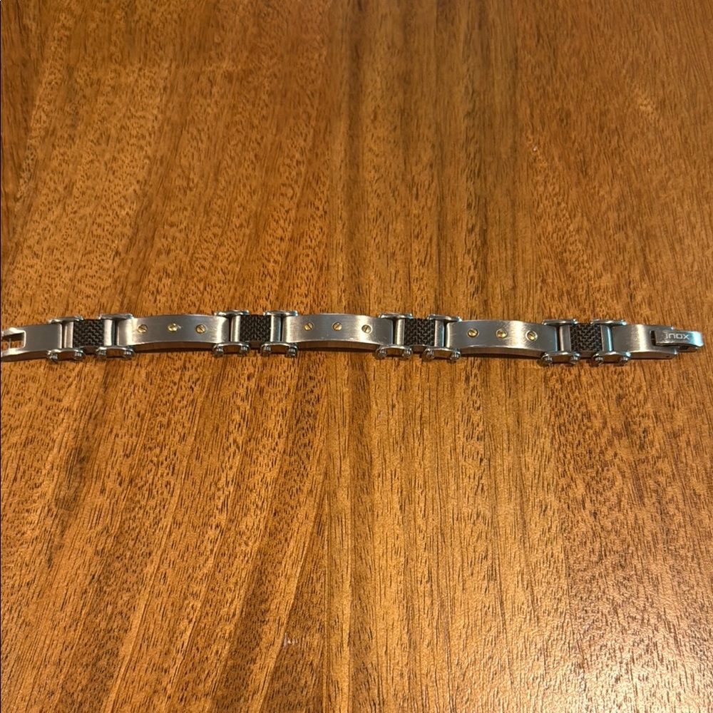 Vintage INOX 316L Stainless Steel Carbon Bracele